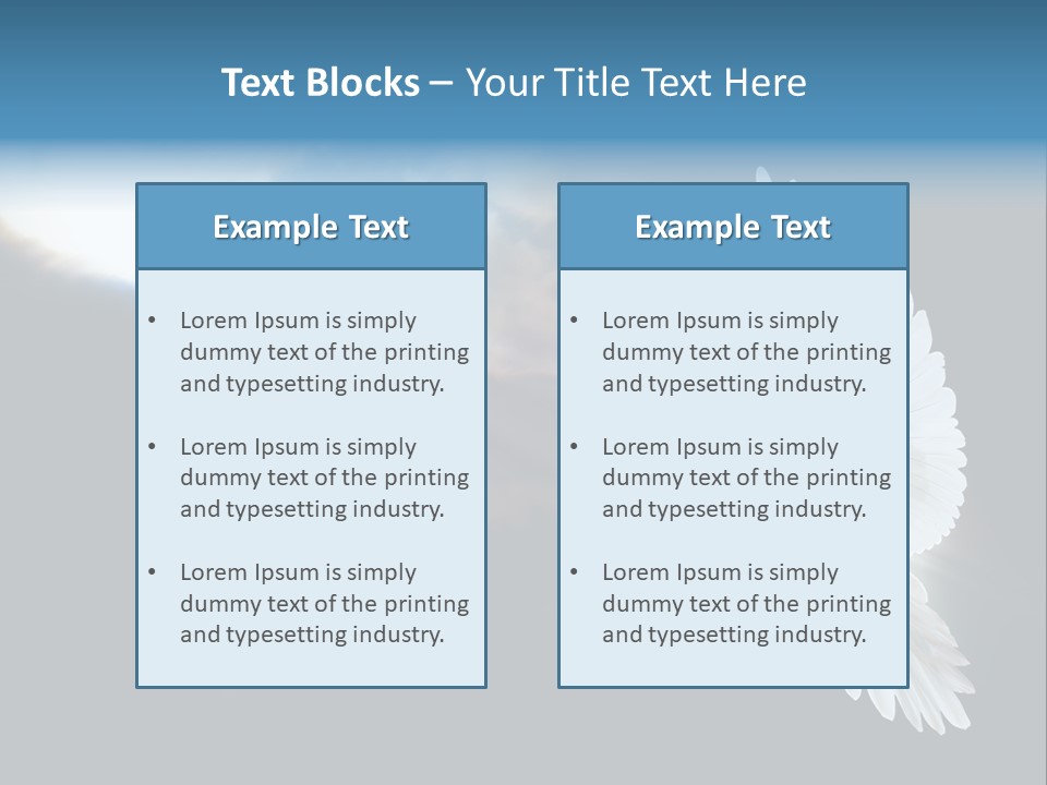 Cloudy Love Flight PowerPoint Template