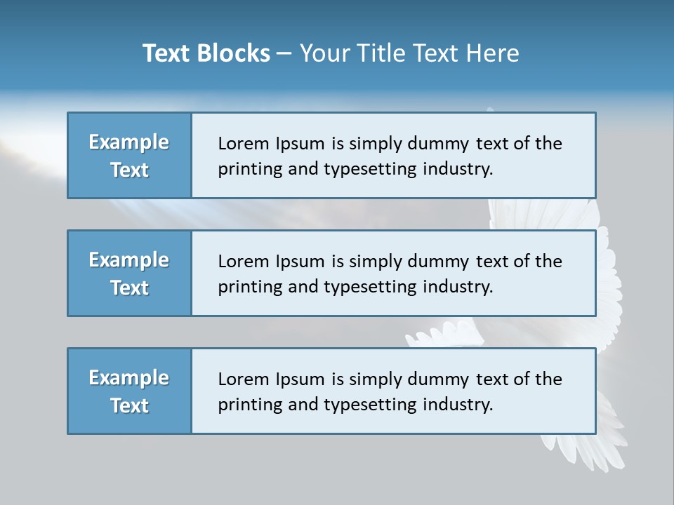 Cloudy Love Flight PowerPoint Template