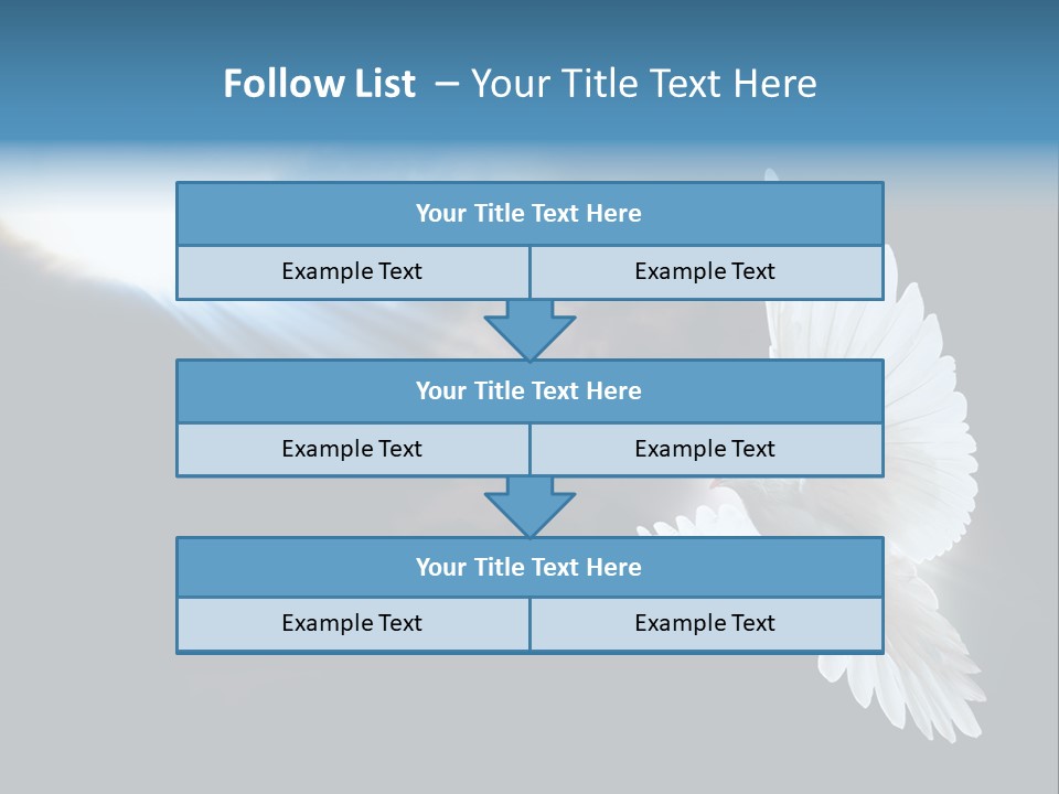 Cloudy Love Flight PowerPoint Template