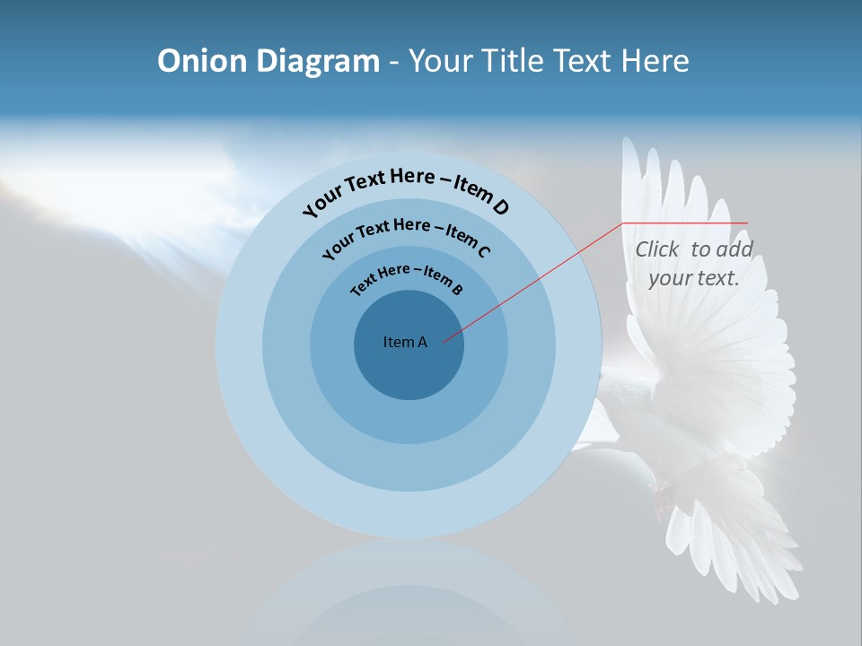 Cloudy Love Flight PowerPoint Template