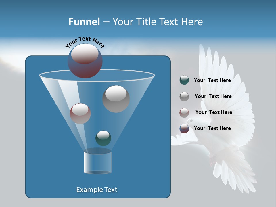 Cloudy Love Flight PowerPoint Template