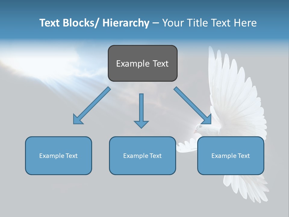 Cloudy Love Flight PowerPoint Template