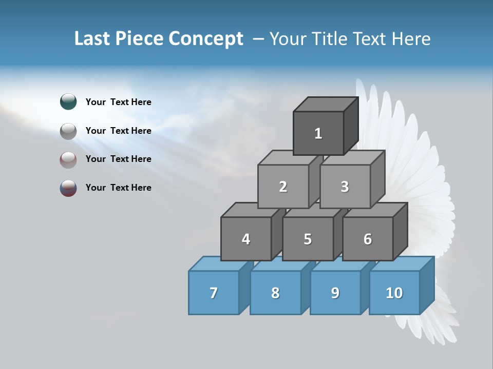 Cloudy Love Flight PowerPoint Template