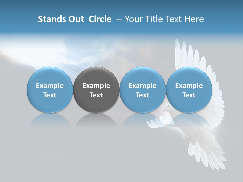 Cloudy Love Flight PowerPoint Template