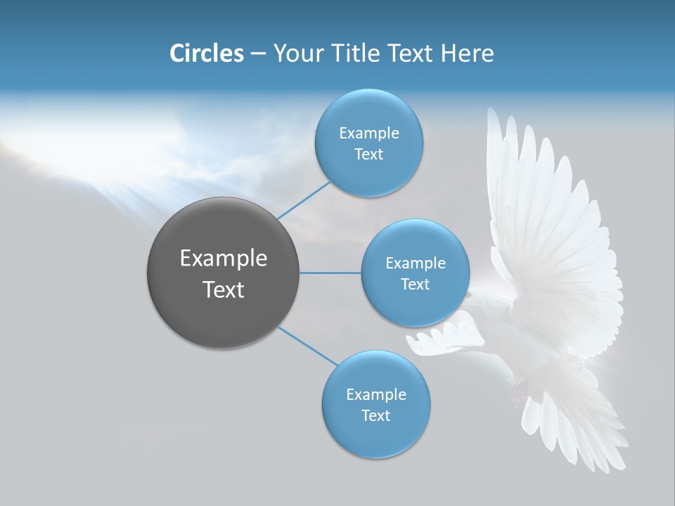 Cloudy Love Flight PowerPoint Template
