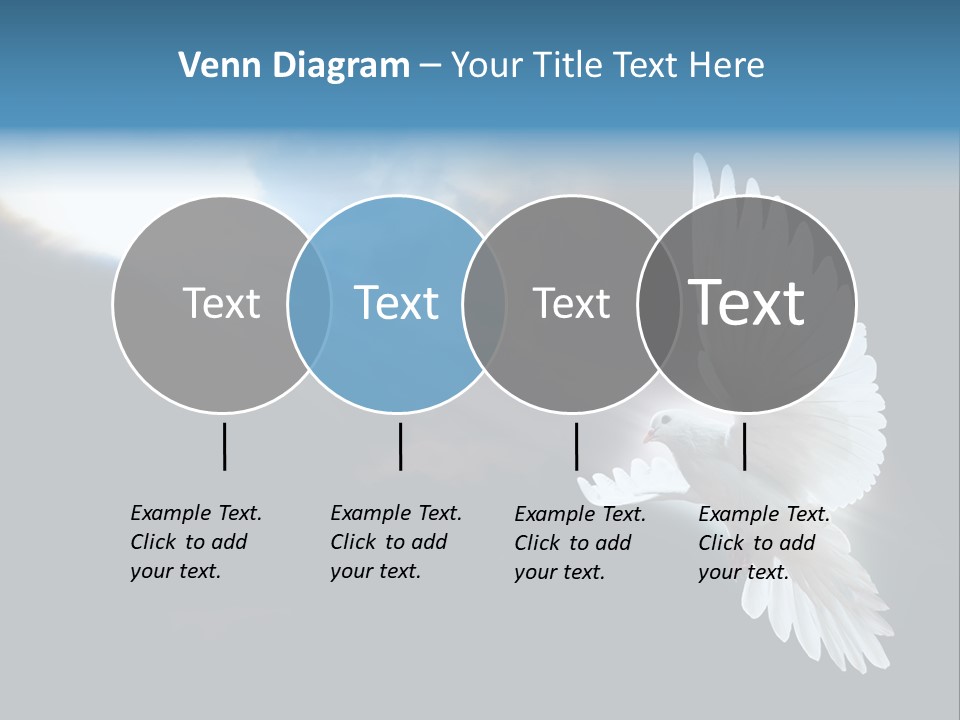 Cloudy Love Flight PowerPoint Template