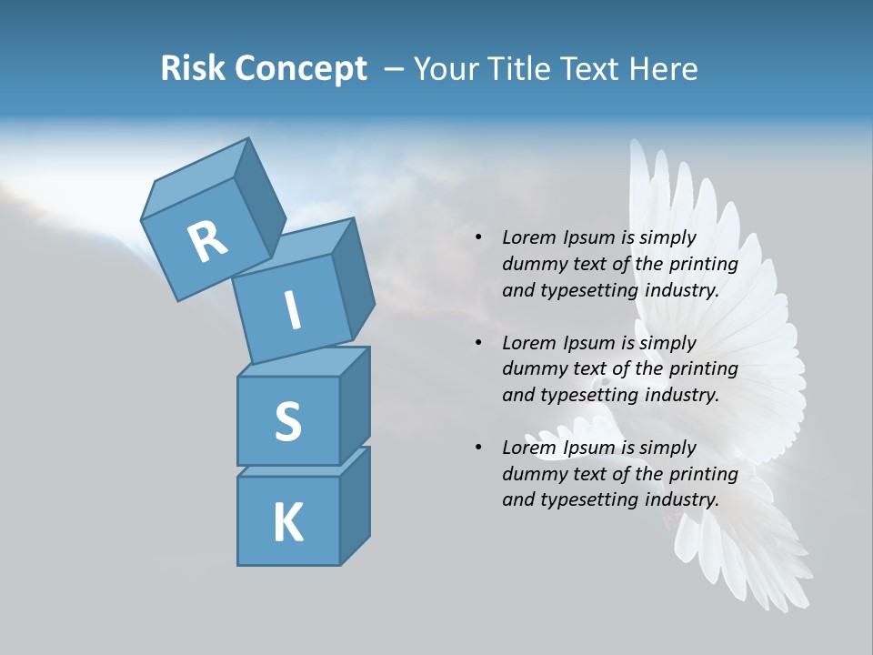 Cloudy Love Flight PowerPoint Template