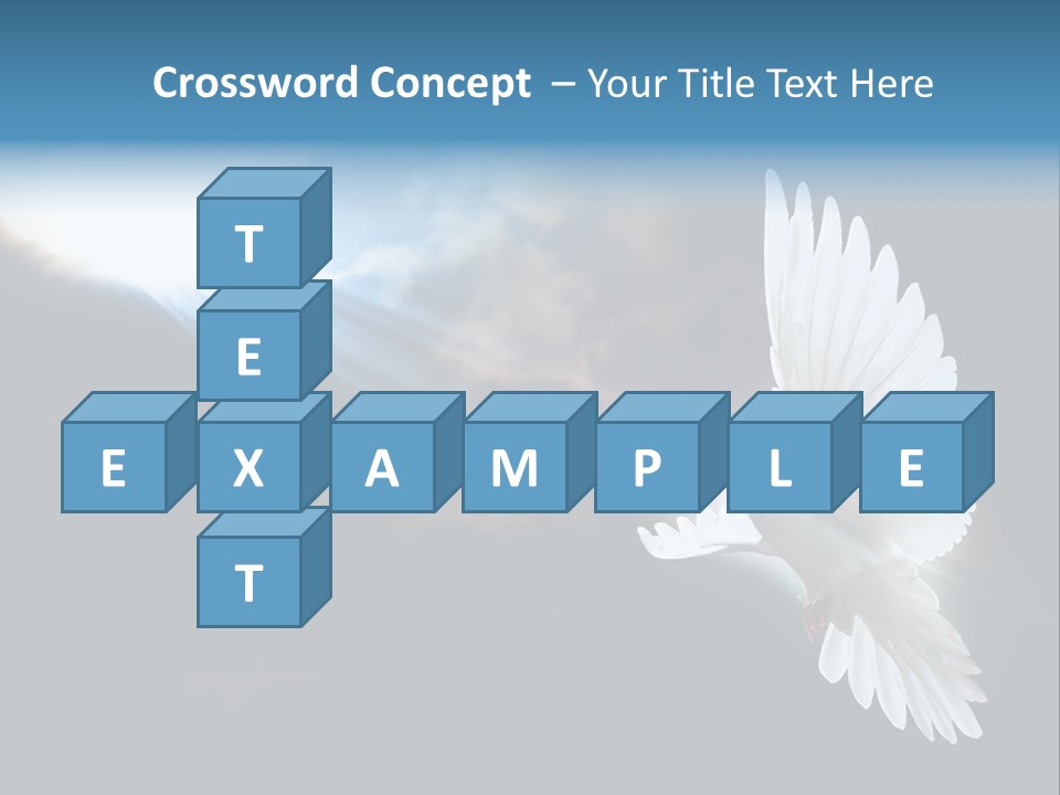 Cloudy Love Flight PowerPoint Template