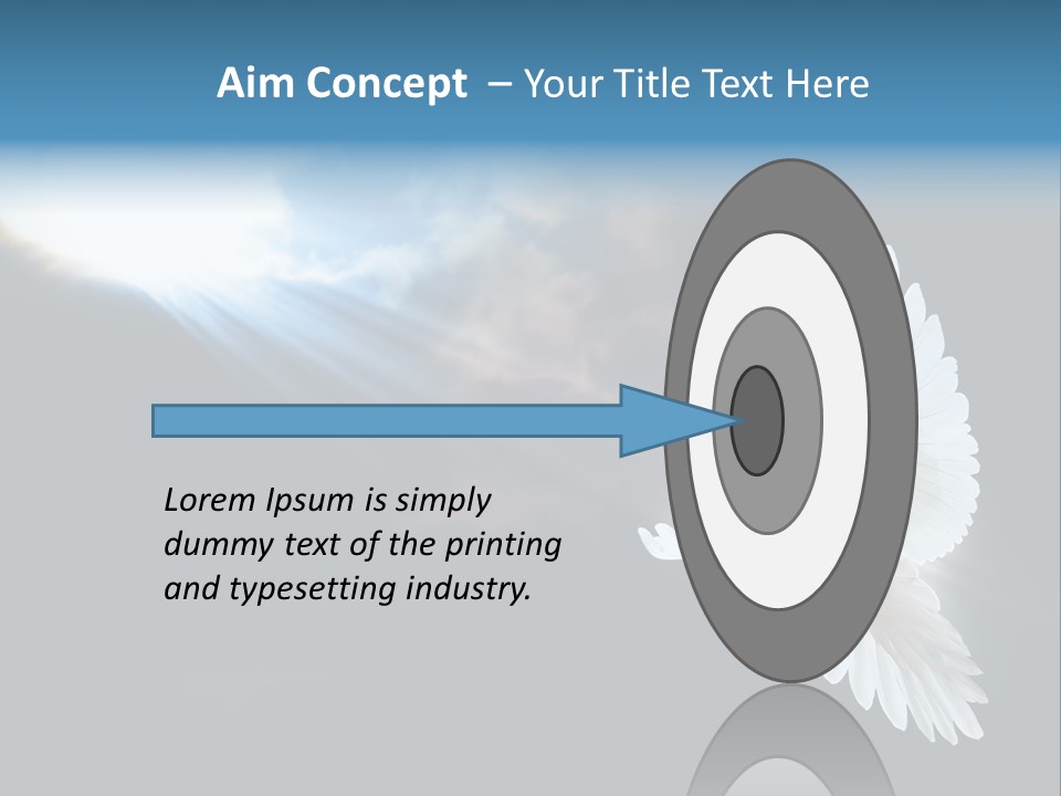Cloudy Love Flight PowerPoint Template
