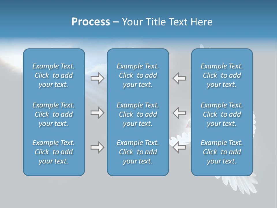 Cloudy Love Flight PowerPoint Template