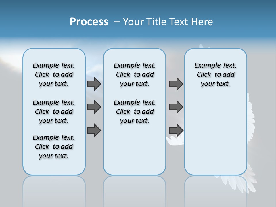Cloudy Love Flight PowerPoint Template