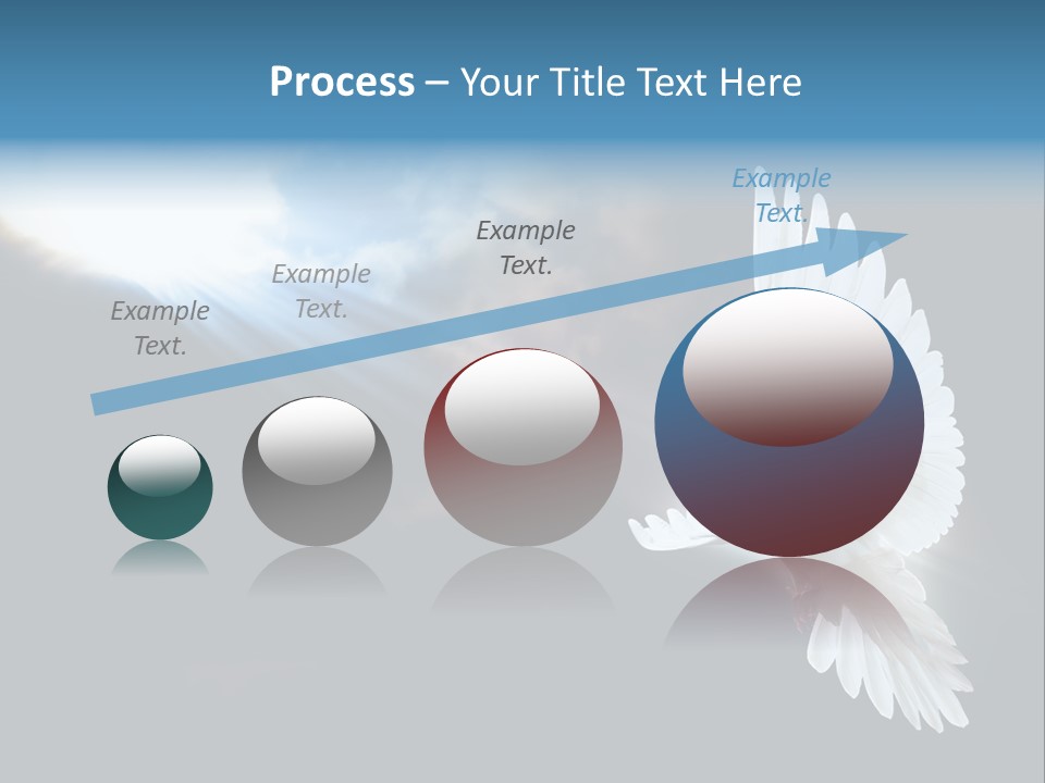 Cloudy Love Flight PowerPoint Template