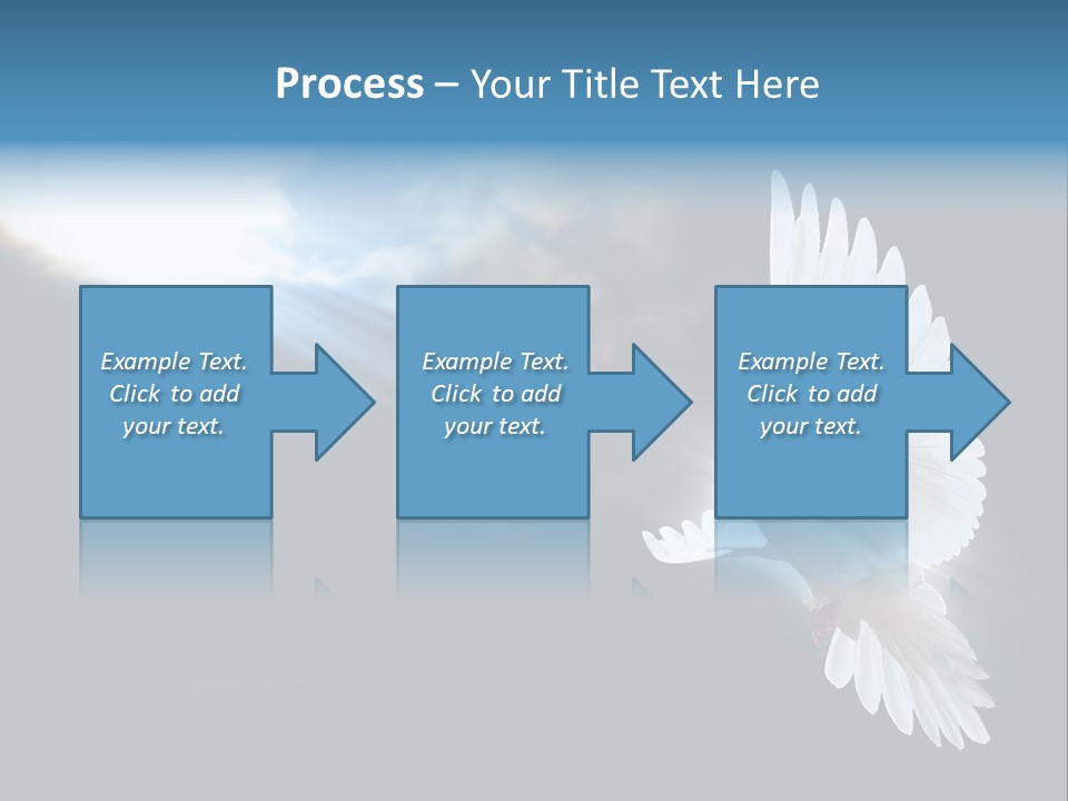 Cloudy Love Flight PowerPoint Template