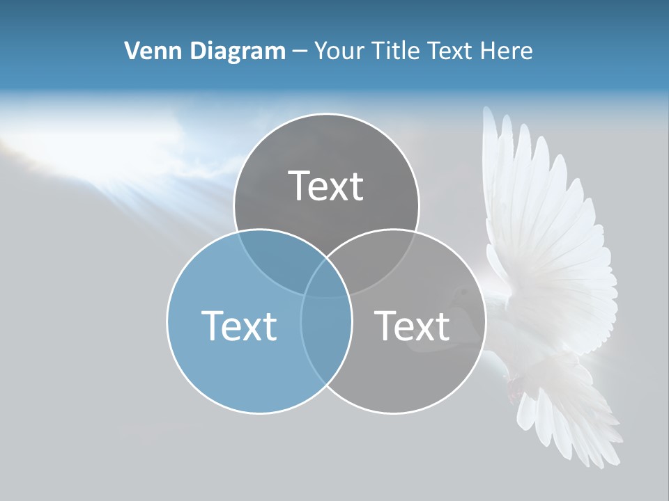 Cloudy Love Flight PowerPoint Template