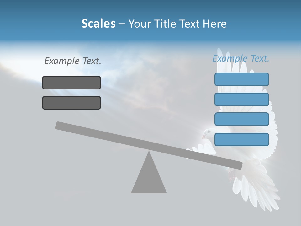 Cloudy Love Flight PowerPoint Template