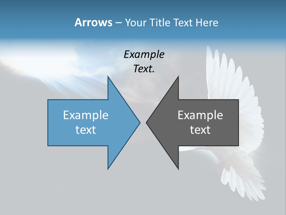 Cloudy Love Flight PowerPoint Template