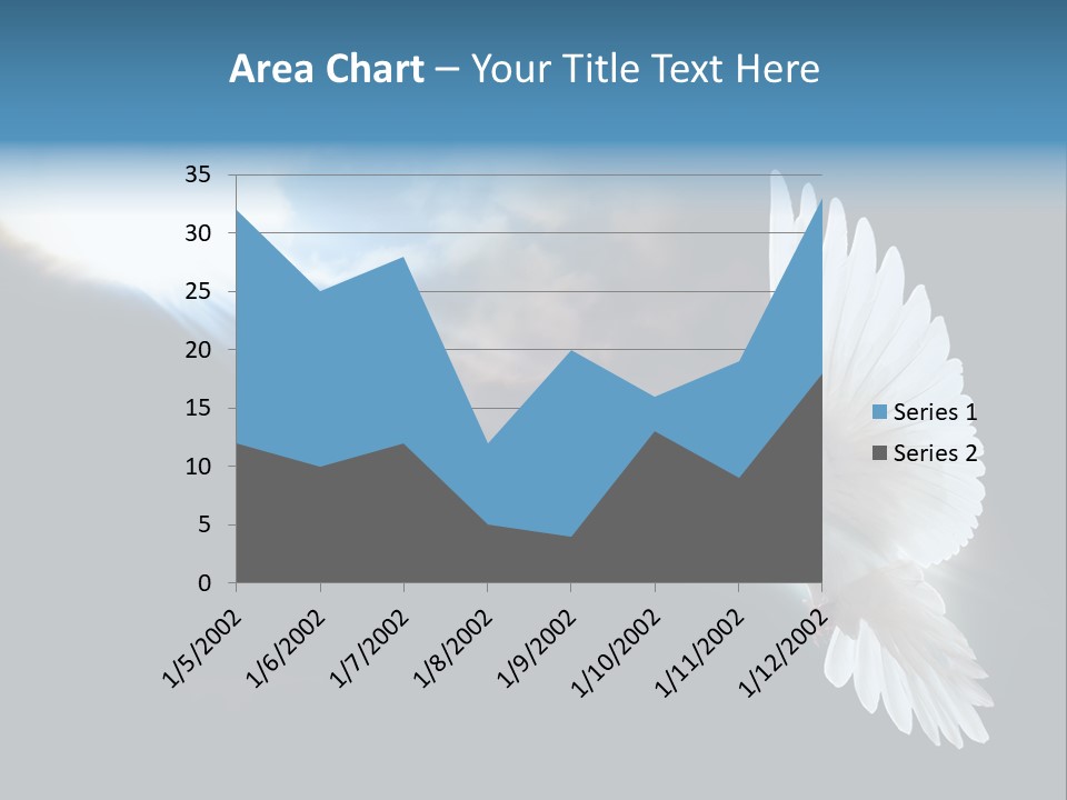 Cloudy Love Flight PowerPoint Template