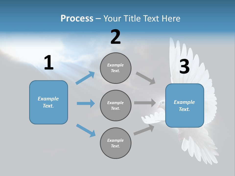 Cloudy Love Flight PowerPoint Template