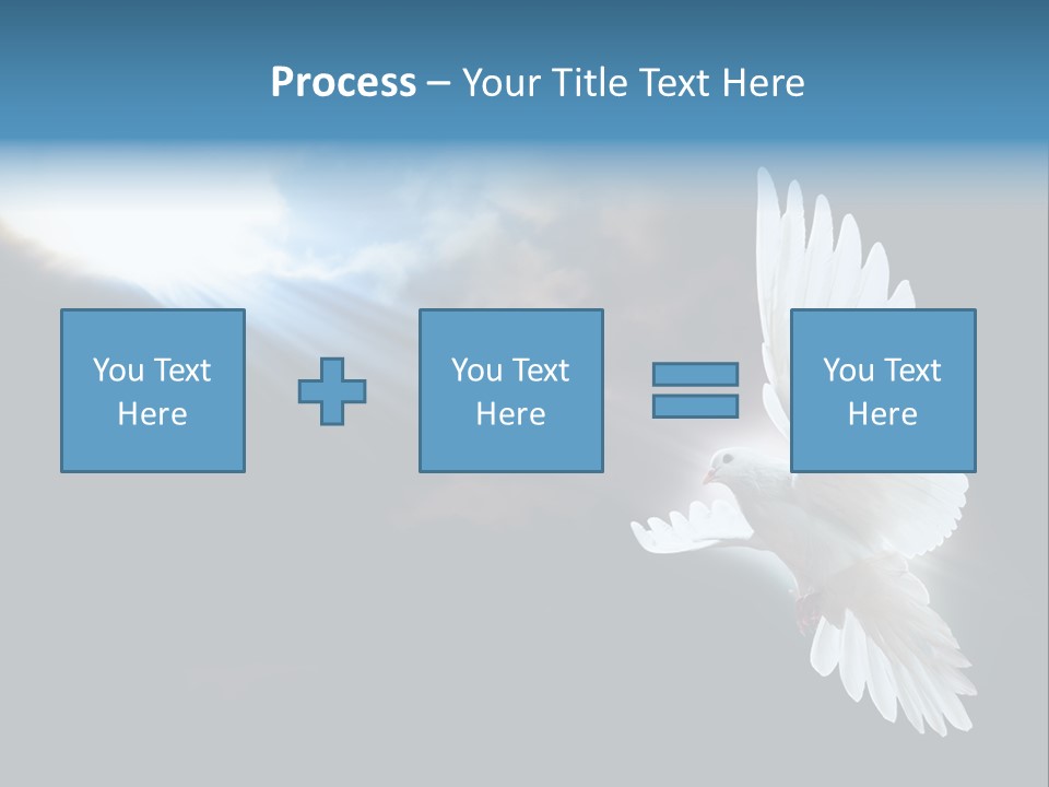 Cloudy Love Flight PowerPoint Template