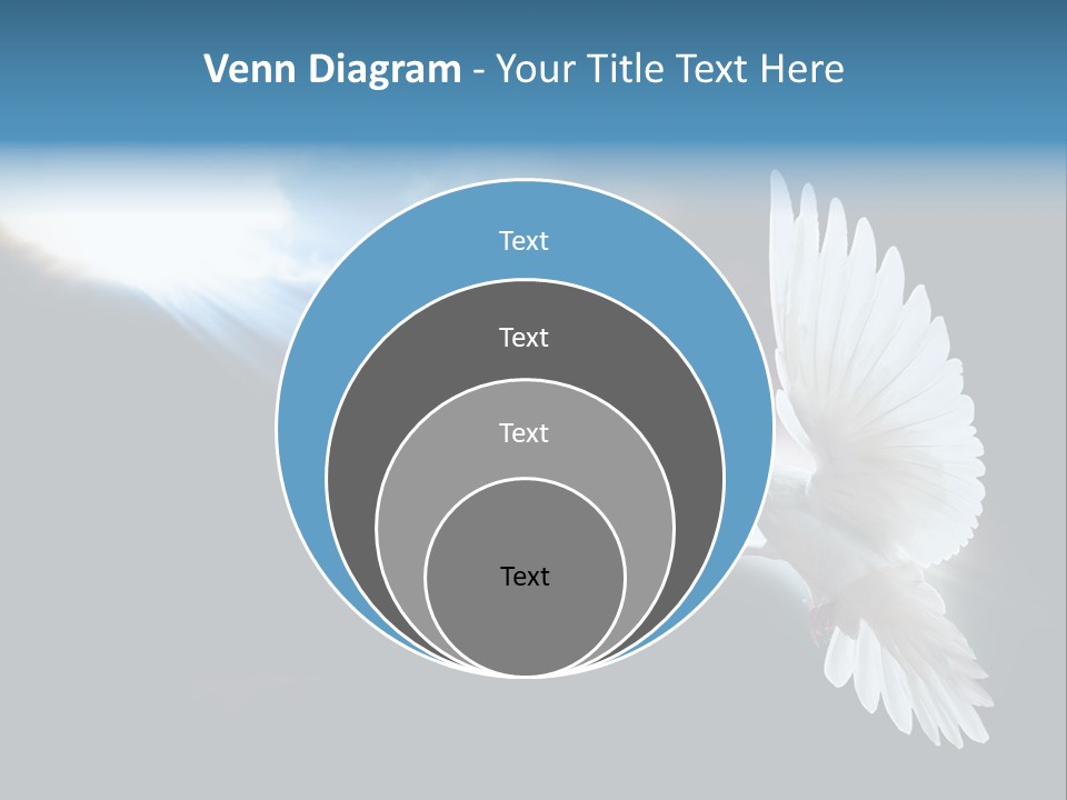 Cloudy Love Flight PowerPoint Template