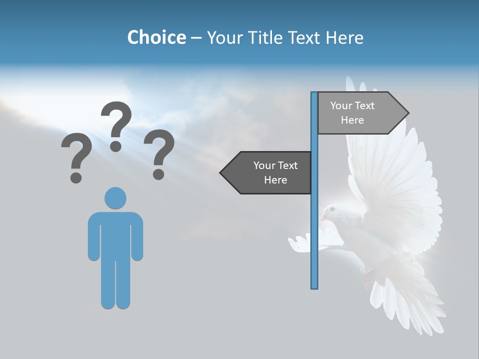 Cloudy Love Flight PowerPoint Template