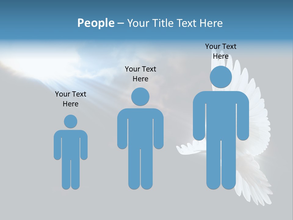 Cloudy Love Flight PowerPoint Template