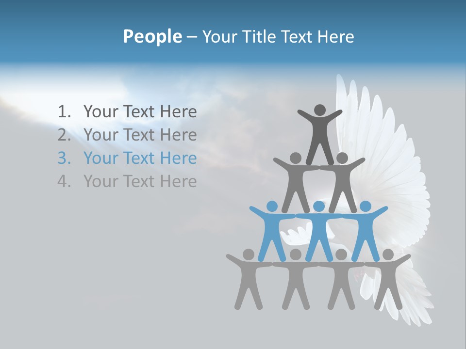 Cloudy Love Flight PowerPoint Template