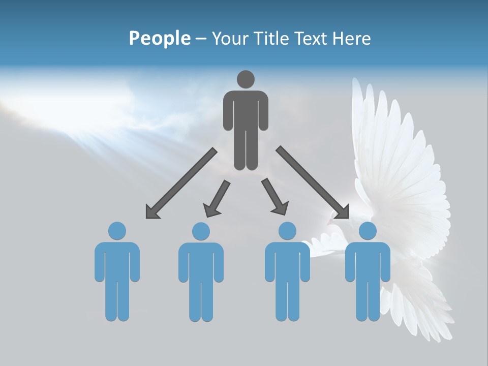Cloudy Love Flight PowerPoint Template