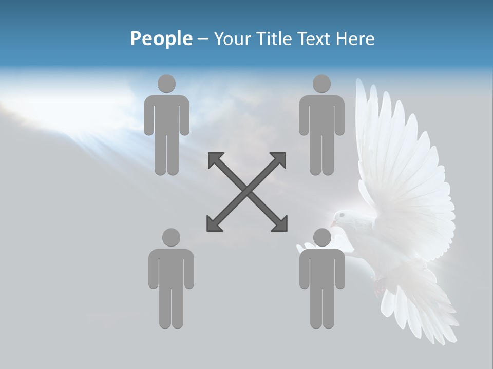 Cloudy Love Flight PowerPoint Template