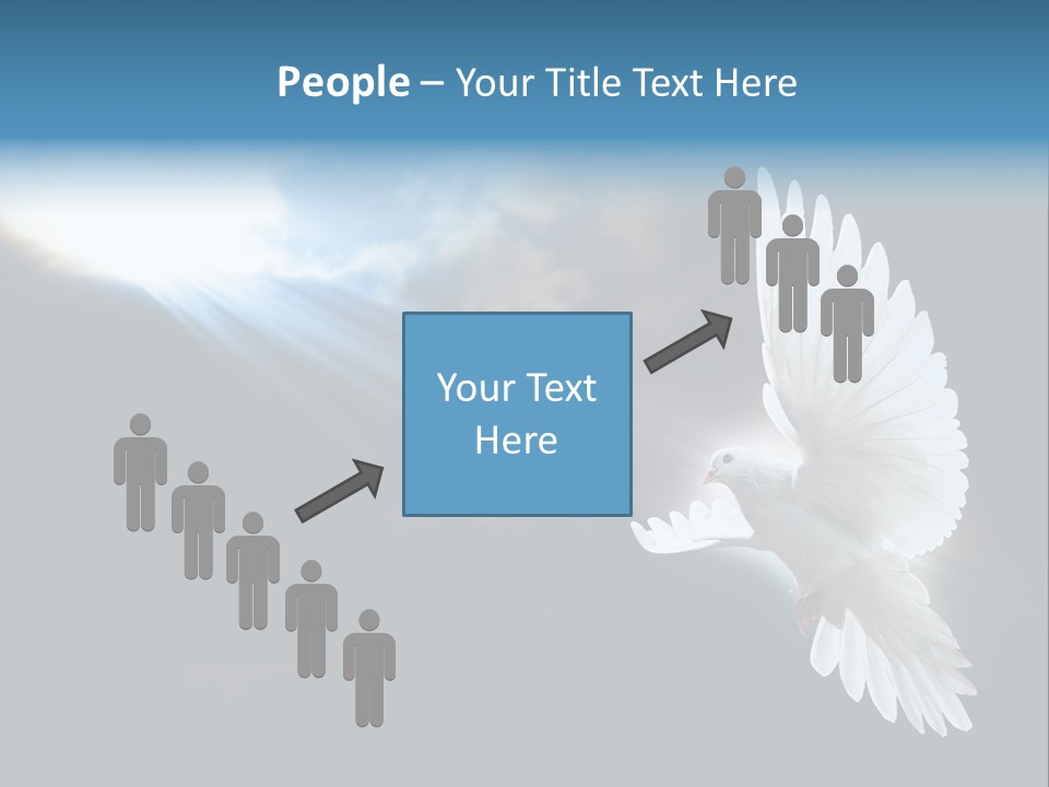 Cloudy Love Flight PowerPoint Template