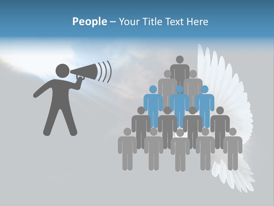 Cloudy Love Flight PowerPoint Template