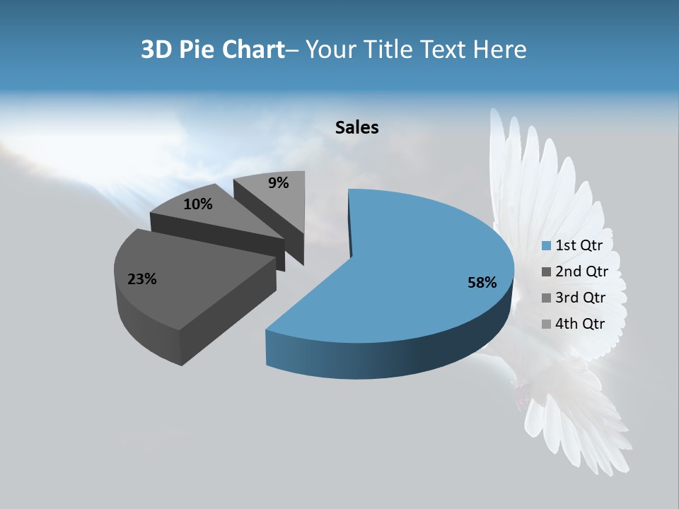 Cloudy Love Flight PowerPoint Template