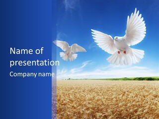 Ripe Bread Landscape PowerPoint Template