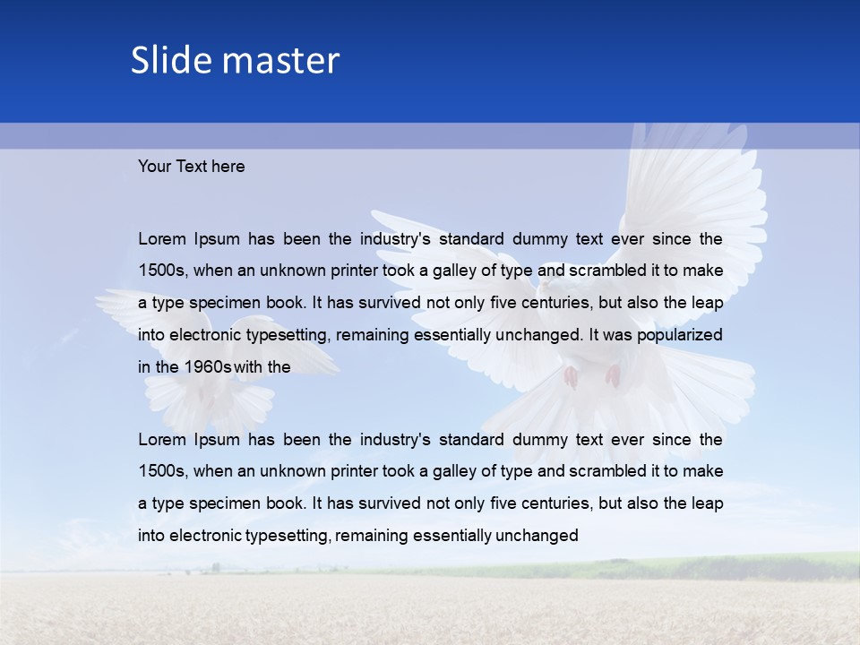 Ripe Bread Landscape PowerPoint Template