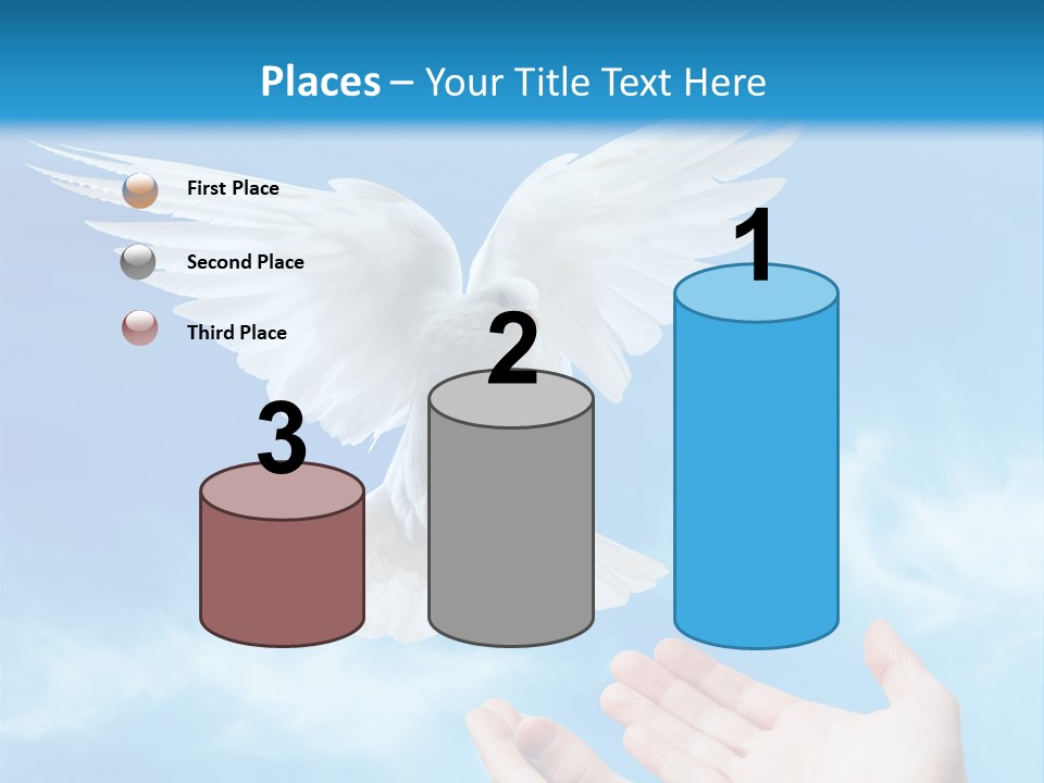 Air Dove Blue PowerPoint Template