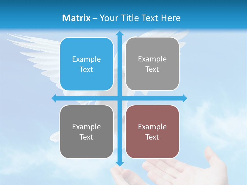 Air Dove Blue PowerPoint Template