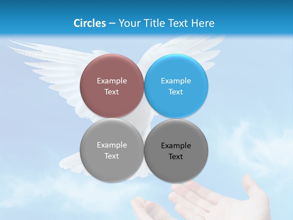 Air Dove Blue PowerPoint Template