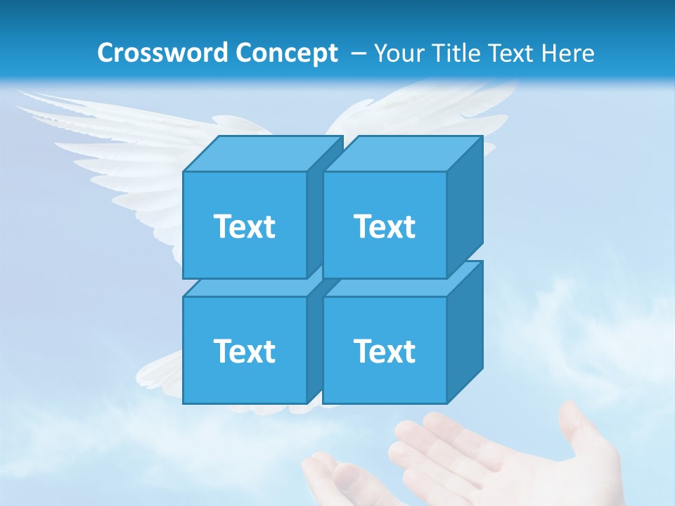 Air Dove Blue PowerPoint Template