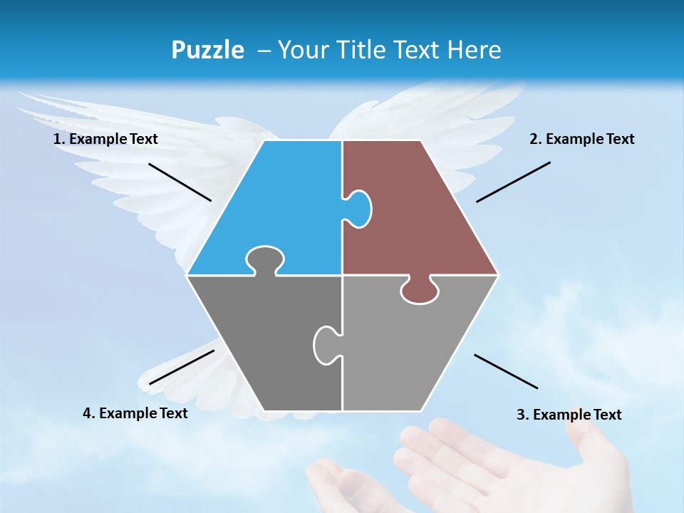 Air Dove Blue PowerPoint Template