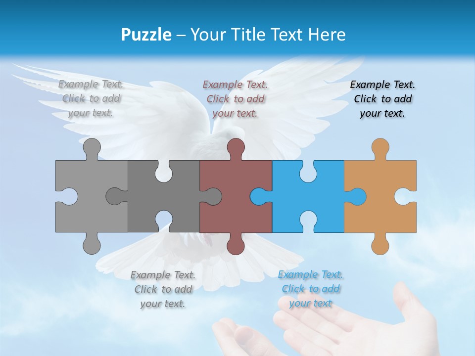 Air Dove Blue PowerPoint Template