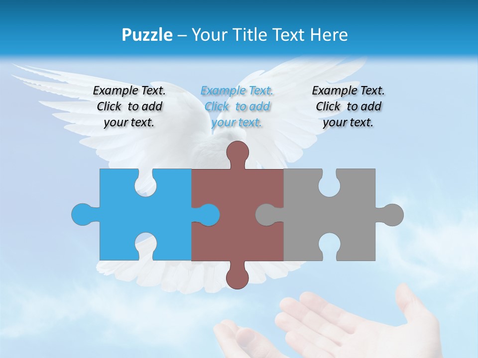 Air Dove Blue PowerPoint Template