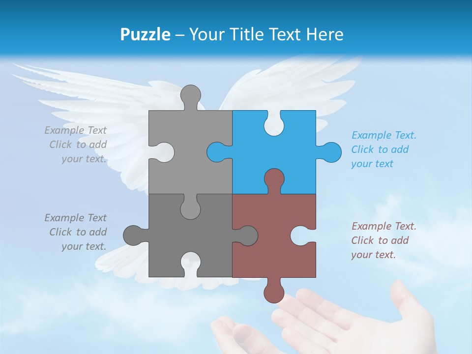 Air Dove Blue PowerPoint Template