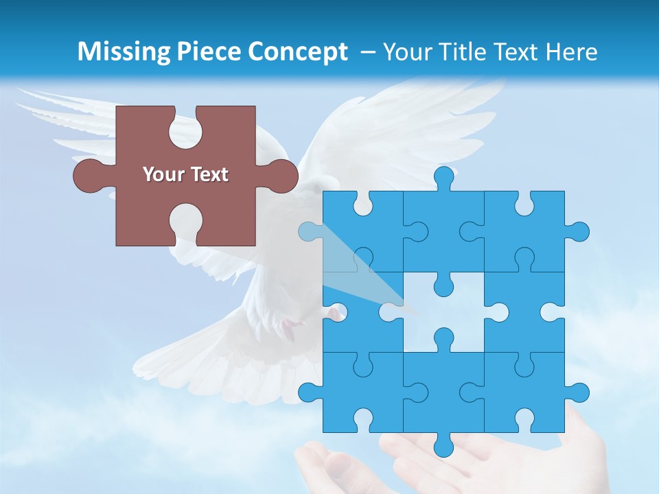 Air Dove Blue PowerPoint Template