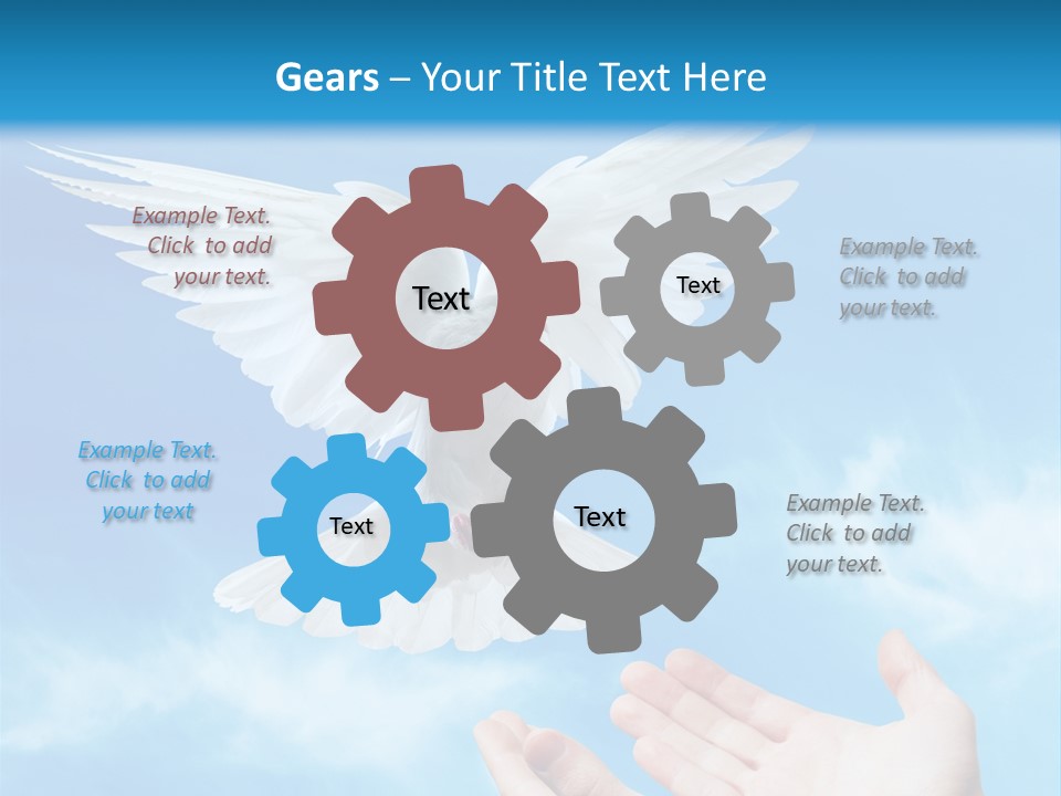 Air Dove Blue PowerPoint Template