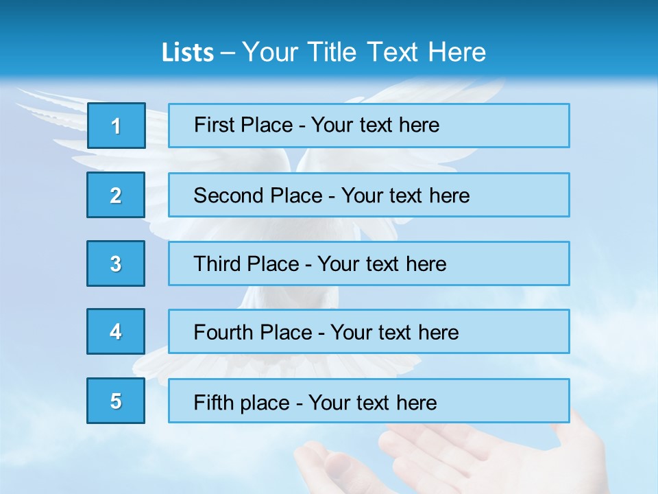 Air Dove Blue PowerPoint Template