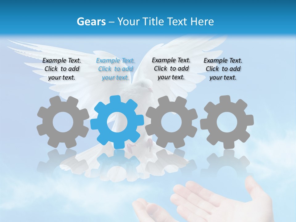 Air Dove Blue PowerPoint Template