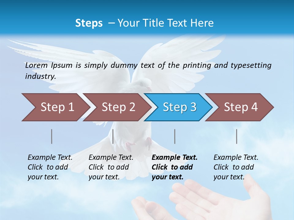 Air Dove Blue PowerPoint Template