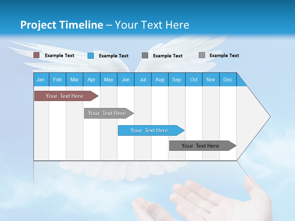 Air Dove Blue PowerPoint Template