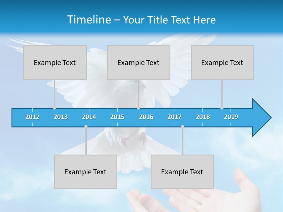 Air Dove Blue PowerPoint Template