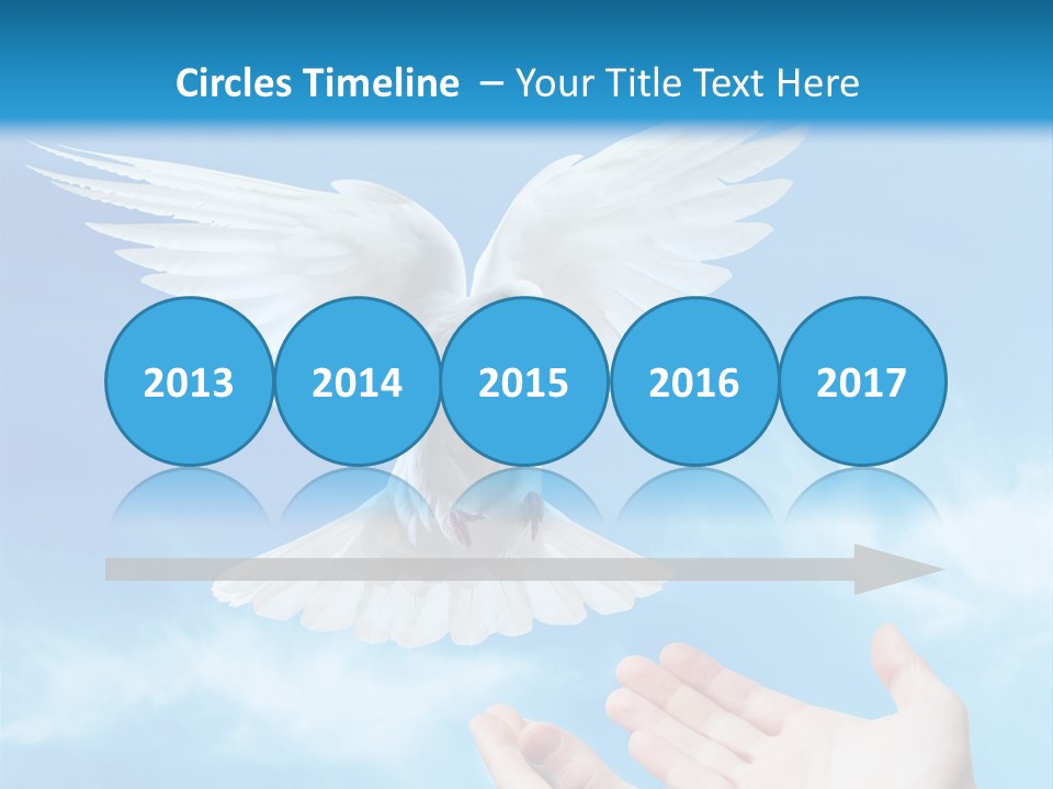 Air Dove Blue PowerPoint Template
